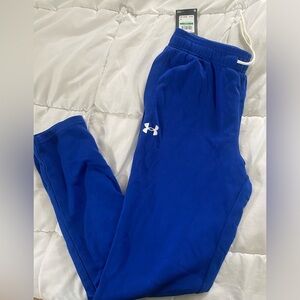 Boys under armour rival terry pants